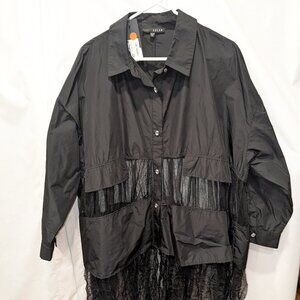 Kozan Kimono Style Oversized Black Evening Jacket 1X NWT